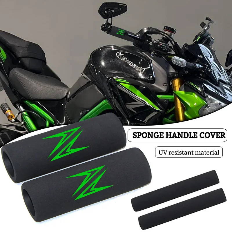 

Motorcycle Grips Sponge Handlebar Covers For Kawasaki Z650 Z750 Z800 Z900 Z1000 Z250 Z400 Accessories Handle Bar Grip