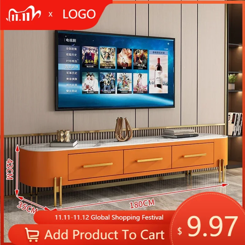 

Storage Living Room TV Cabinet Luxury Fashion Portable Modern TV Entertainment Center Table Casa Arredo Salon Furniture MQ50DS