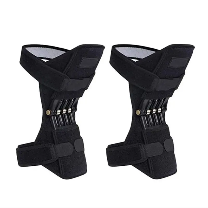 1 Pair Knee Protection Booster Power Support Knee Pads Powerful Rebound Spring Force Reduces Soreness Old Cold Leg Protection