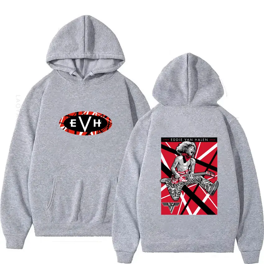 Eddie Van Halen Evh Theme New Hoodies and Sweatshirts Men & Essentials Hoodie Graphic Y2k Men\'s Clothing Hooded Shirt Autumn