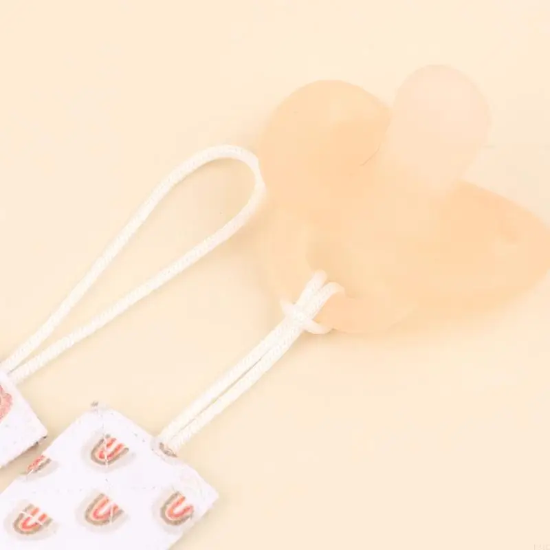 P31C 2PCS Infants Soother Clip Comfortable Baby Pacifier Leash Secure Toy Attachment Lanyard Belt Fallproof Strap