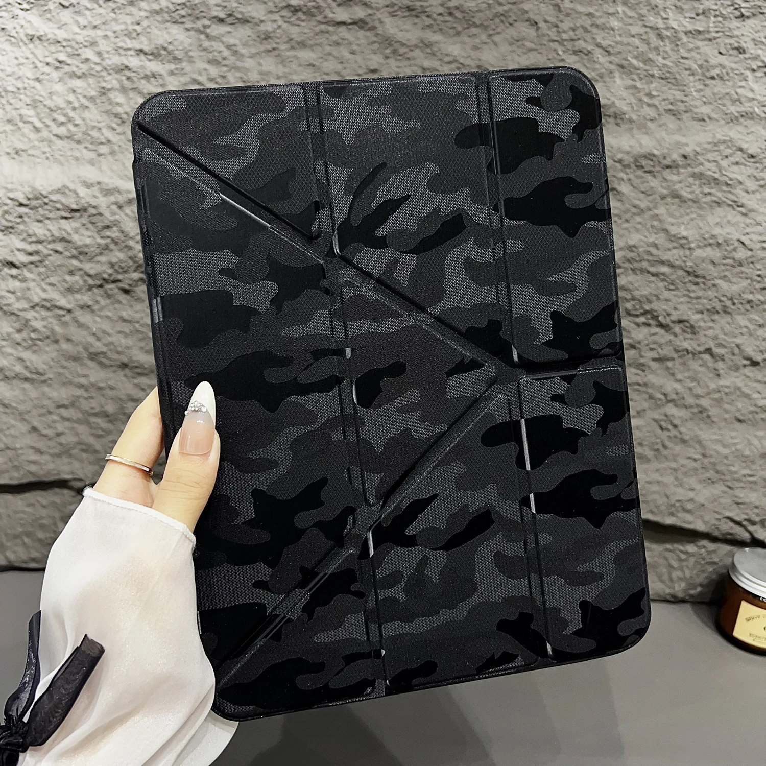 

Stand Tablet Case For iPad 6 7 8 9 10th 11th Generation 10.2 10.9 11 inch Case Air Pro Mini 3 4 5 2025 A16 Camouflage Cover