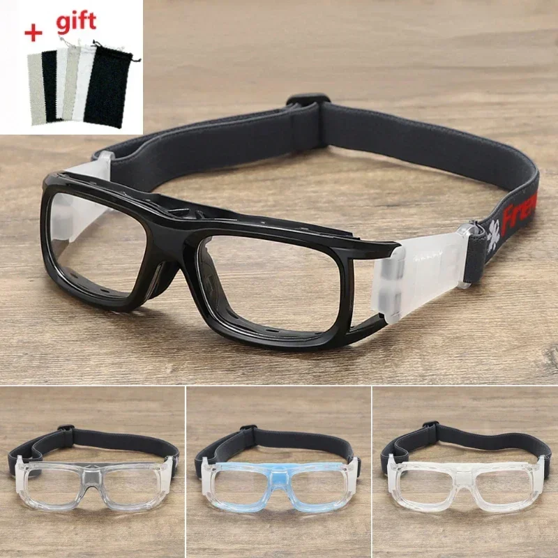 NEW Built-in Myopia Basketball Sport Eyewear Football Eye Anti-Collision Glass No Pillar Frame Cycling Glasses Customizable lens