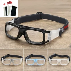 NEW Built-in Myopia Basketball Sport Eyewear Football Eye Anti-Collision Glass No Pillar Frame Cycling Glasses Customizable lens