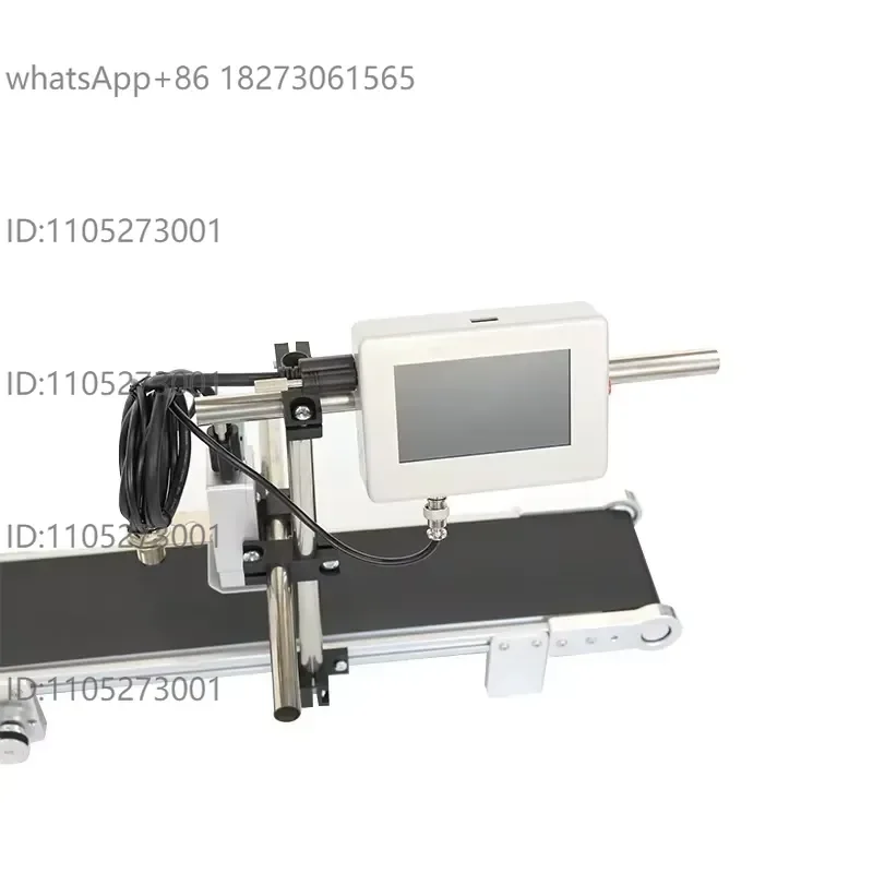 Industrial grade online inkjet printer for flexible and egg materials automatic bag date coding table conveyor printer