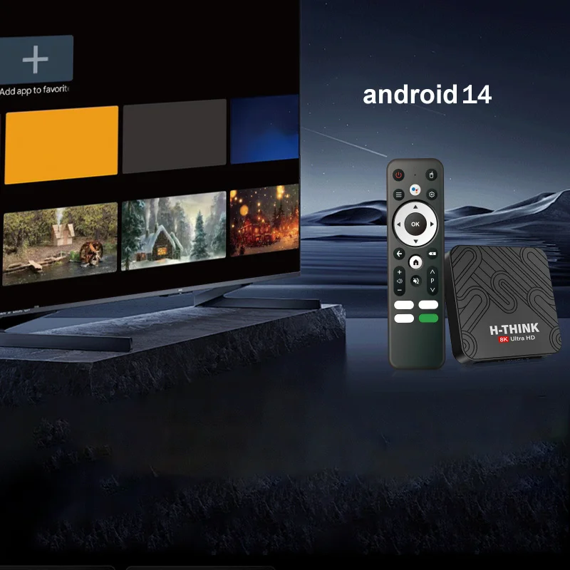 Q96 H-THINK M300 Android14 TV Box Allwinner H313 ثنائي الواي فاي 4G 5G 8K 8GB 128GB مشغل وسائط عن بعد صوتي BT 5.0 جهاز فك التشفير iptv