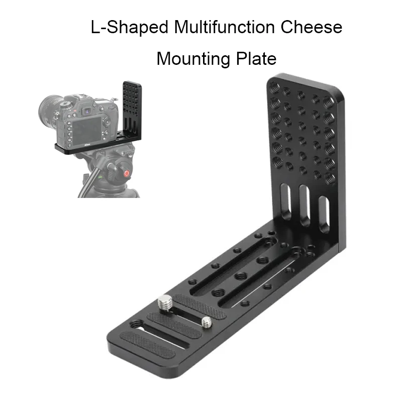 CAMVATE Multi-purpose Camera L-Shaped Multifunction Cheese Mounting Plate With 1/4