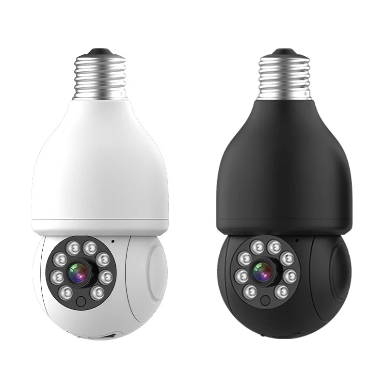 

3MP 1296P iCsee APP E27 Lamp Head Socket Full Color Wireless PTZ IP Dome Camera Intercom Home Security Baby Monitor