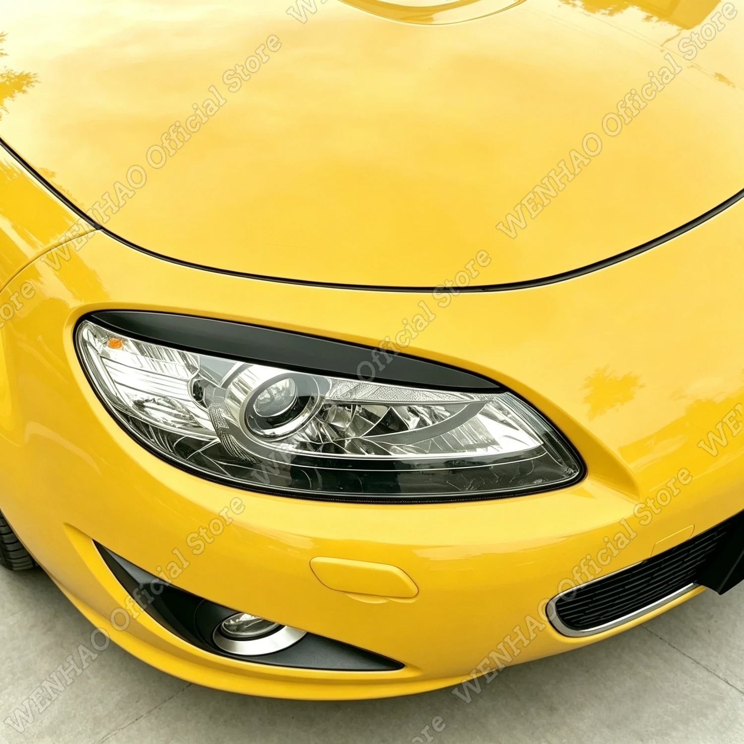 2Pcs ABS Eyebrow Eyelid Cover Trim For Mazda MX5 Miata NC MK3 Facelift 2009-2015 Car Front Headlight Decorative Car Body Kits