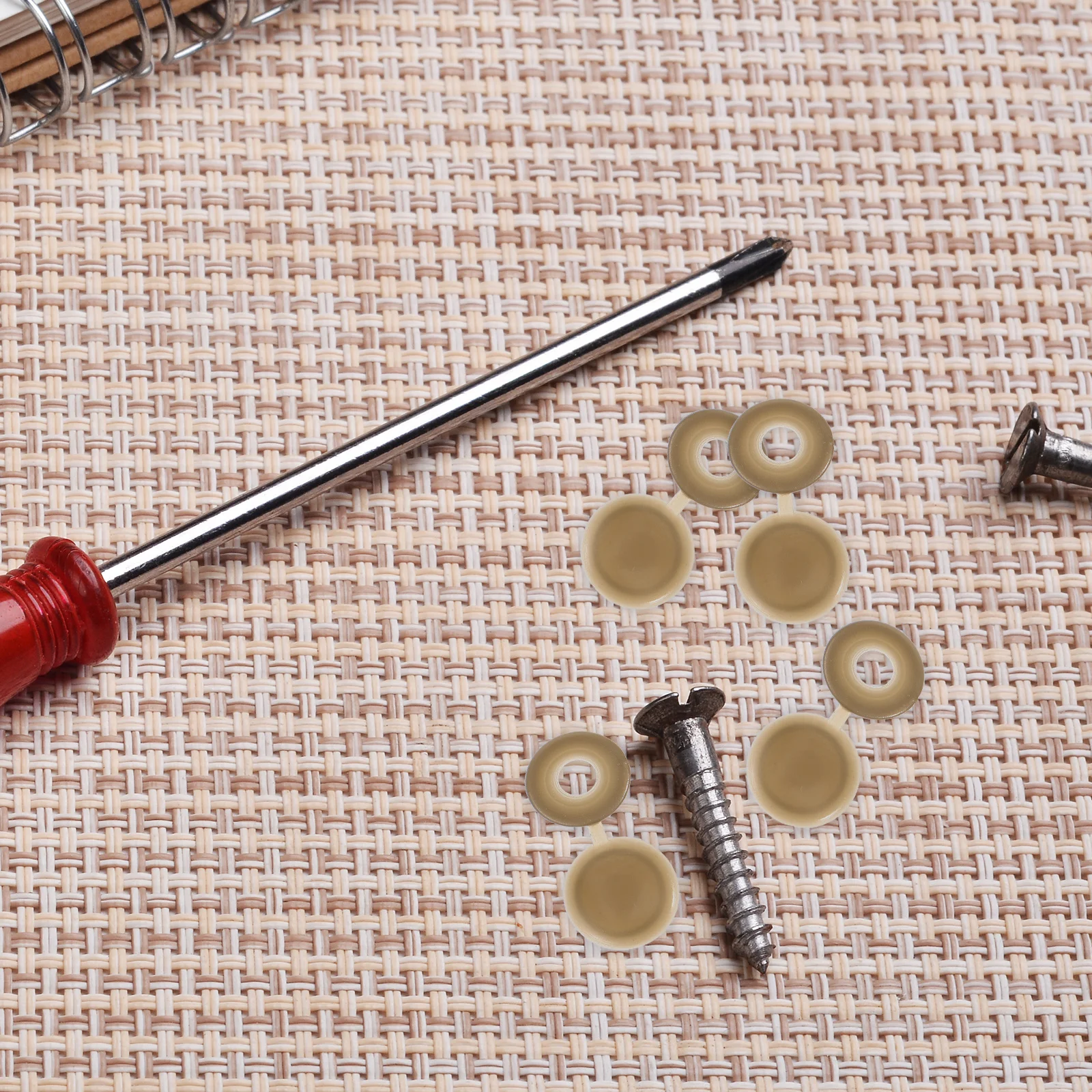 

100Pcs Screw Hole Covers Hinged Caps for Furniture Wall Protection Rust Resistant Decorative Screw Caps for Home Office School