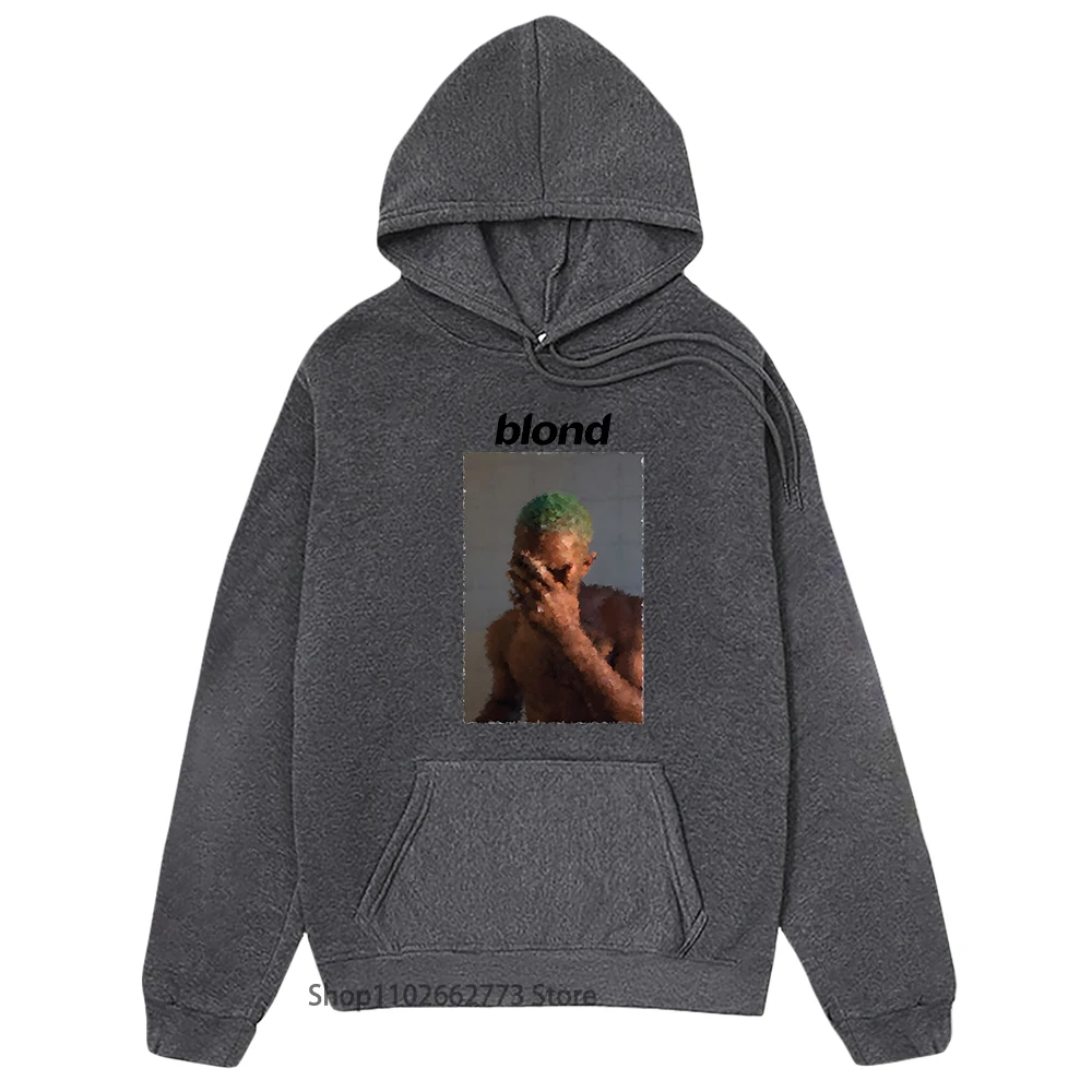 R&B Music Hoodie Frank O-ocean Blond Sweatshirt Aesthetic Clothing for Men Women Harajuku Tops K Pop Clothes Fleece Harajuku Top