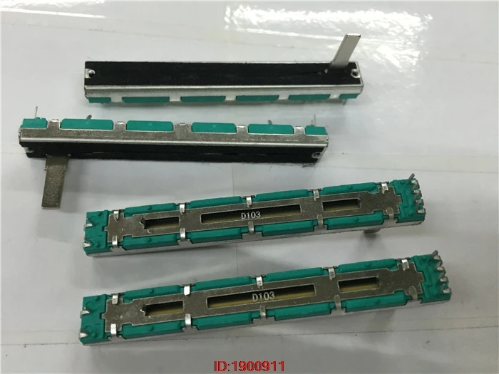 5 pçs/lote BEHRINGER 1204FX SLIDE Fader potenciômetro D10K alça comprimento 15MMC 6 pés extremidade verde