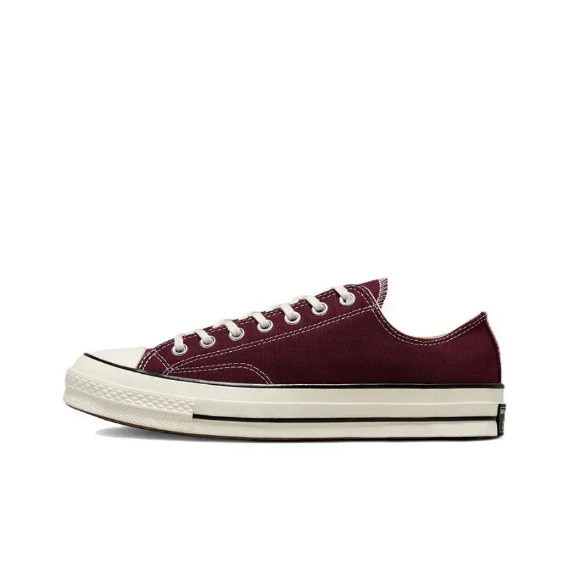 Converse 1970s Chuck 70 burgundy A01450C  Classic Casual Low Top Wear resistant Men's/ Women's Classic Skateboarding Shoes