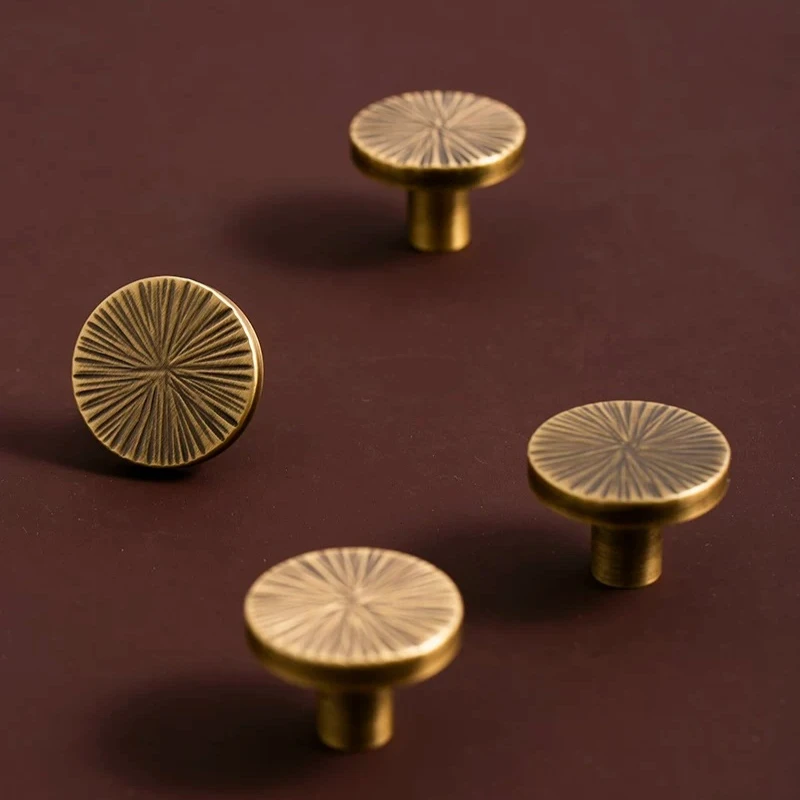 Handmade Hammer Cabinet Door Handle Bronze Half Moon Knobs Desk Drawer Pulls Furniture Hardware Kitchen Accessories