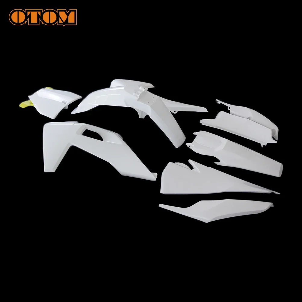 OTOM Motorcycle Full Plastic Kit Body Fairing Front Number Plate Panel Fender Fuel Tank Radiator Shroud Cover For HUSQVARNA 2023