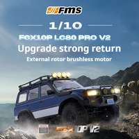 FMS New Upgrade 1/10 FCX10P LC80 PRO V2 Brushless RC 4WD simulation off-road climbing vehicle Remote control adult children toys