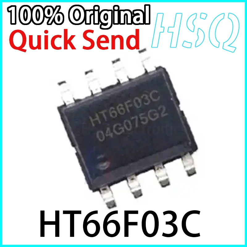 

5PCS HT66F03C Package SOP-8 Original Enhanced AD Type Eight Bit OTP Microcontroller MCU