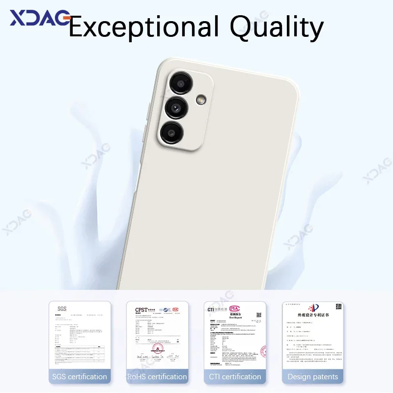 Cute Fashion Silicone Cover Cases for Samsung Galaxy A13 A23 A33 A53 A73 5G SamsungA13 SamsungA23 360 Soft Square Liquid Armor