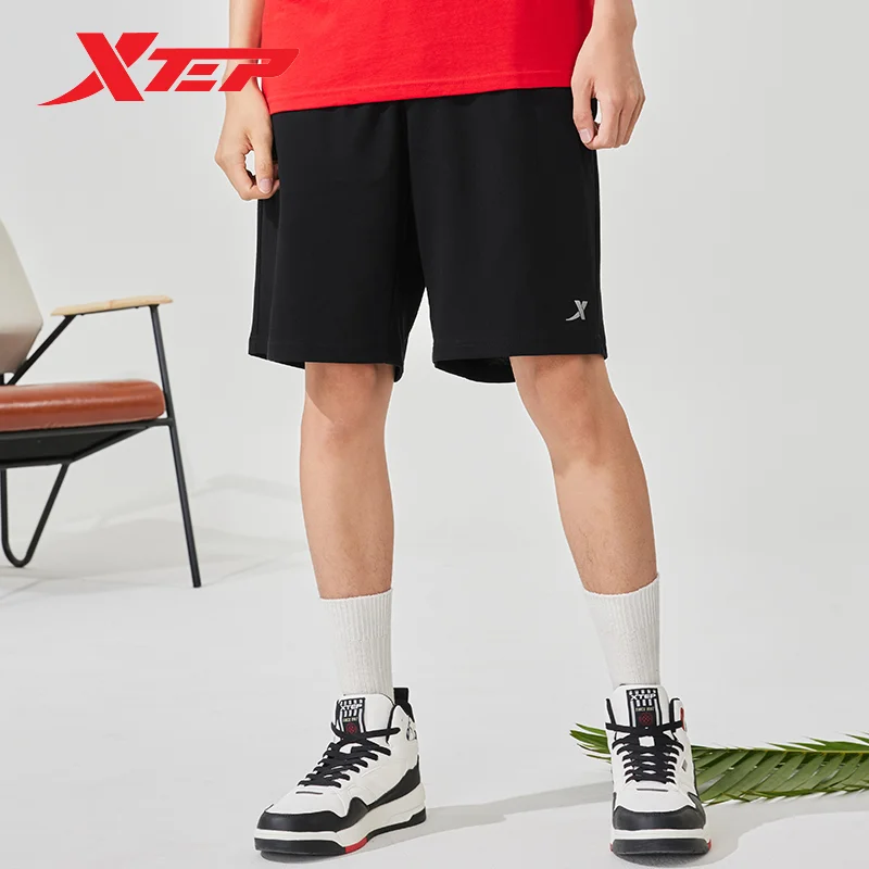 Xtep Basketball Knitted Mid-Pants For Men 2022 Summer Training Men\'s Sweatpants Comfortable Sports Outdoor Bottoms 878229610108