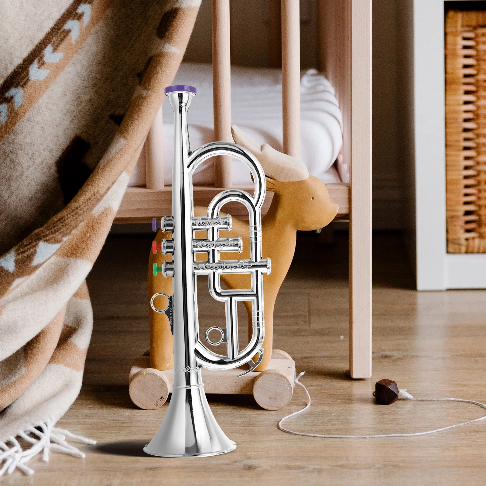 Modelo de saxofón, Trompeta de juguete para niños, simulación práctica de música para niños