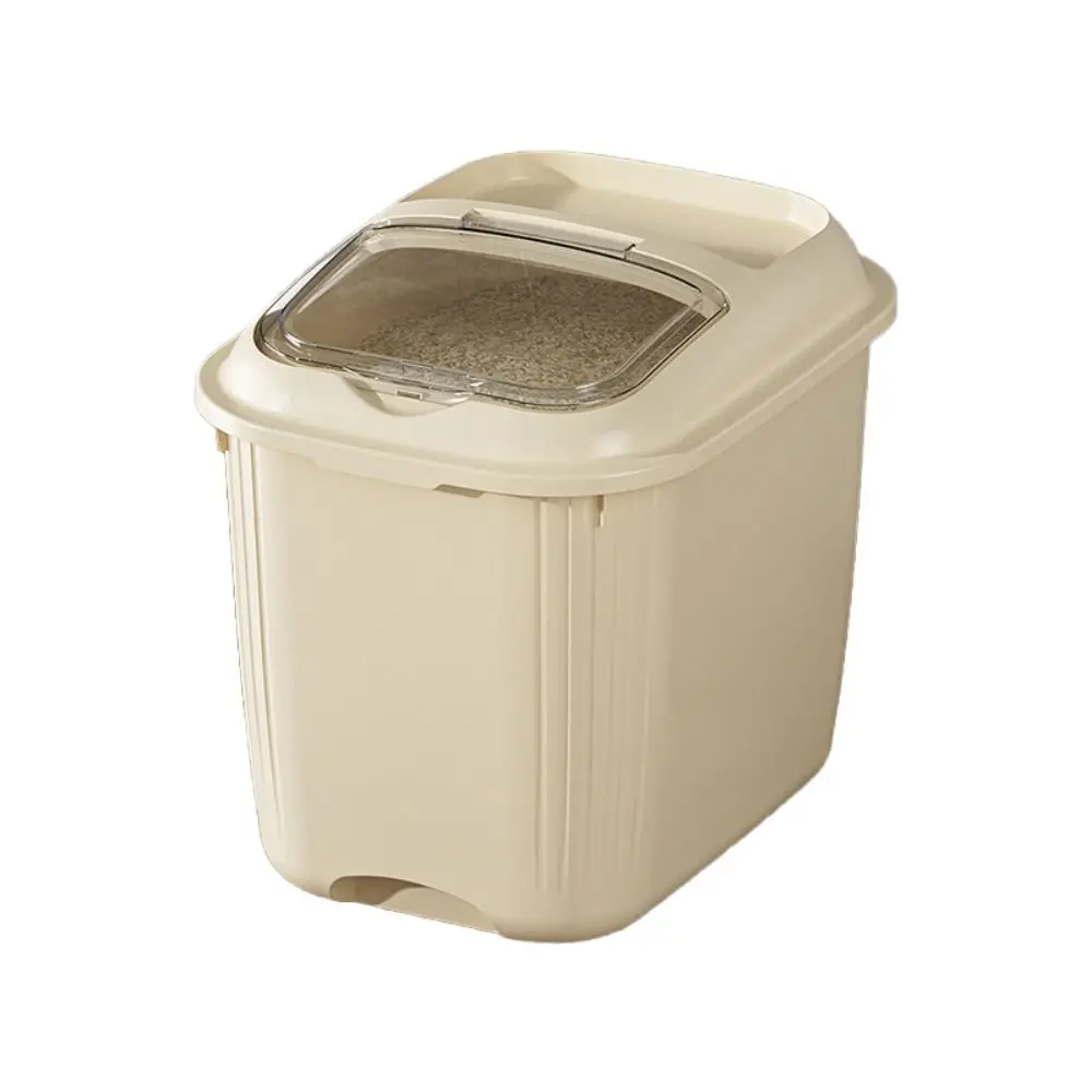 

Moisture-proof Rice Bucket Large Capacity Waterproof Sealed Rice Grain Storage Box Leakproof Convenient Cereal Container