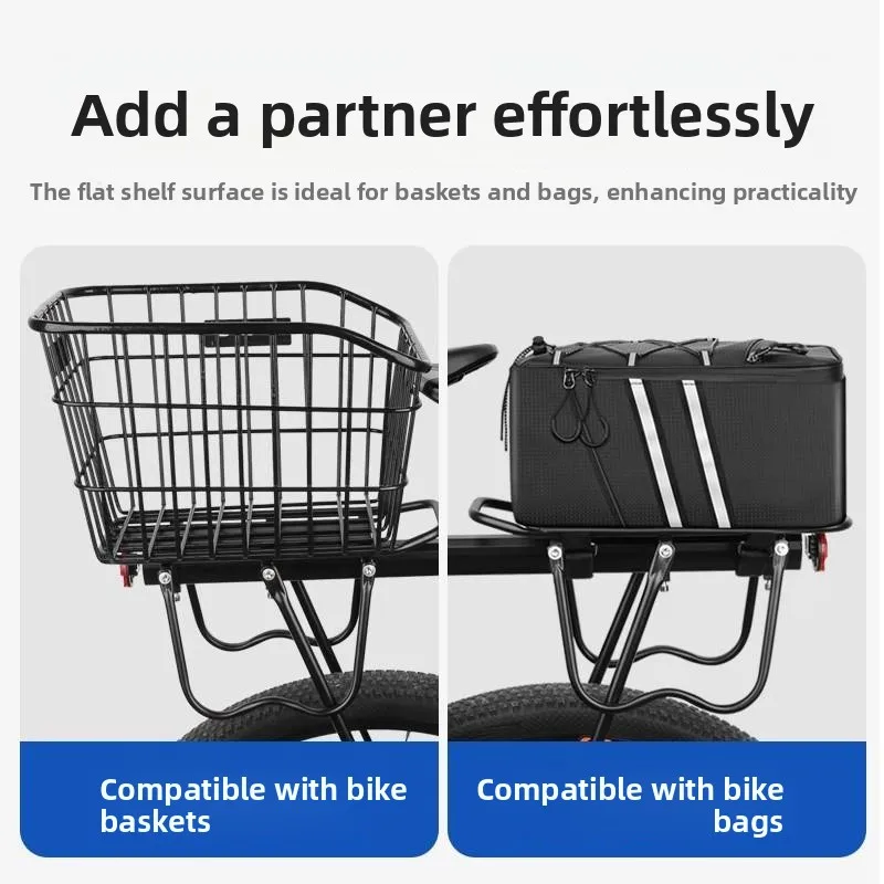 

Phoenix Permanent Bicycle Rear Ra Mountain Bike Rear Cargo Basket Student Bookbag Accories Aluminum Alloy Lightweight