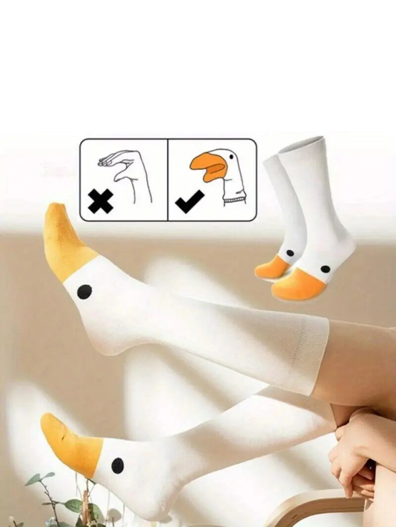 

1/2 pairs of women's animal drawing socks, fashionable and versatile, designed cute, funny, breathable, soft, comfortable and ca