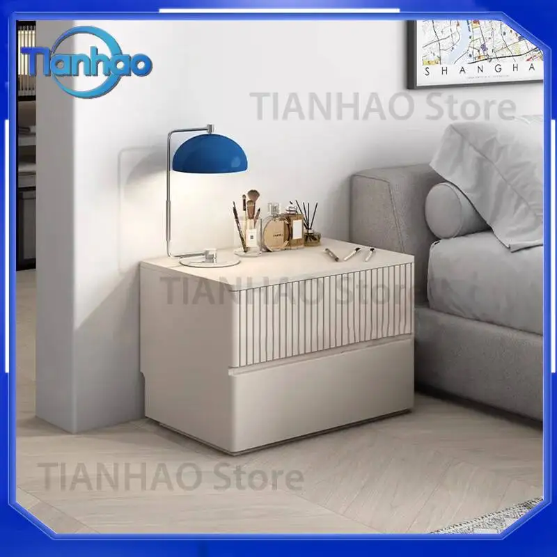 Trendy Night Table with Drawer for Modern Bedroom Aesthetic Luxury Bedside Table Simple Mesa De Cabeceira Furniture