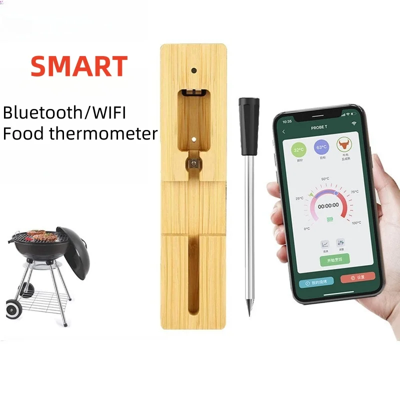 Smart Kitchen Digital Thermometer Bluetooth WIFI With APP Probe Cooking BBQ Barbecue Meat Culinary Grill Food Tools Gadgets