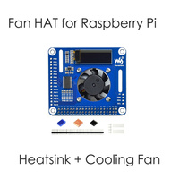 Cooling Fan Radiator Cooler Expansion Board Heatsink Breakout Shield HAT Starter Kit for RPI Raspberry Pi 3 Model B 3B 4 4B 5