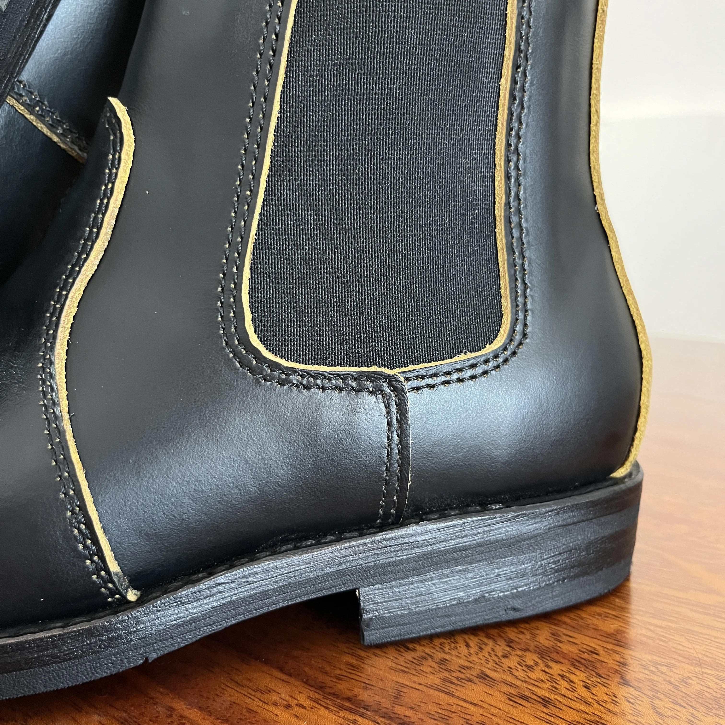 C66 RockCanRoll Genuine Italian Cow Leather Handmade Goodyear Welted Beatle Chelsea Boot Full Size 35-52 Super Quality