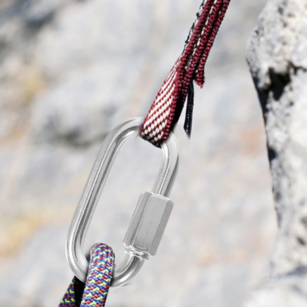 

Accessories Stainless Steel Carabiner Buckle Connecting Ring Convenient Climbing