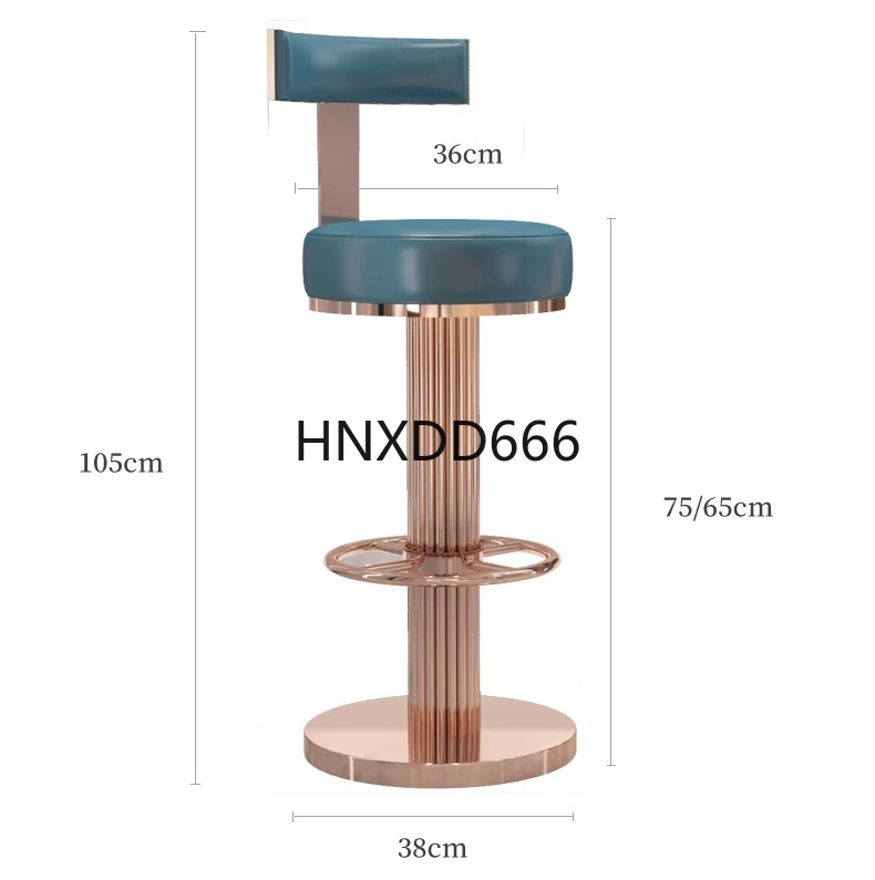 

Stainless steel bar chair lift light luxury household