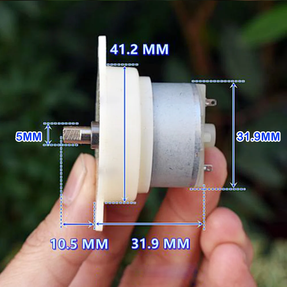 DC 5V 6V 150RPM-180RPM Micro 500 Metal Brush Gear Motor Reduction Gearbox Slow Speed Large Torque Plastic Gearbox Stage Lights