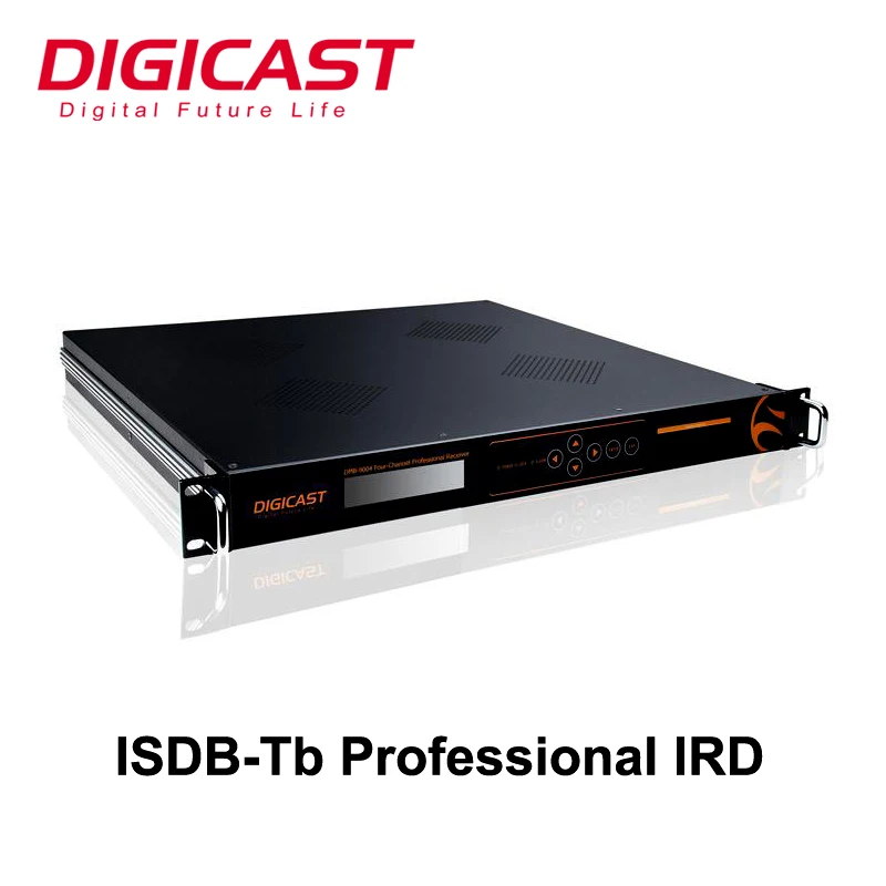 DMB-9040 Professional IRD GPS 1pps+10Mhz Clock in CI Decryption ISDB Tb IRD with 10MHz Tuner IP ASI in IP Cable Tv Decoders