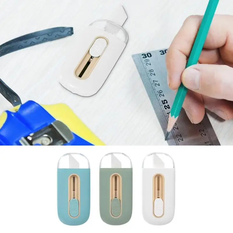 

Paper Cutter Unwrapping Tool Art Cutter Safe Letter Opener With Automatic Locking Function Box Cutters For Family Bag Envelope