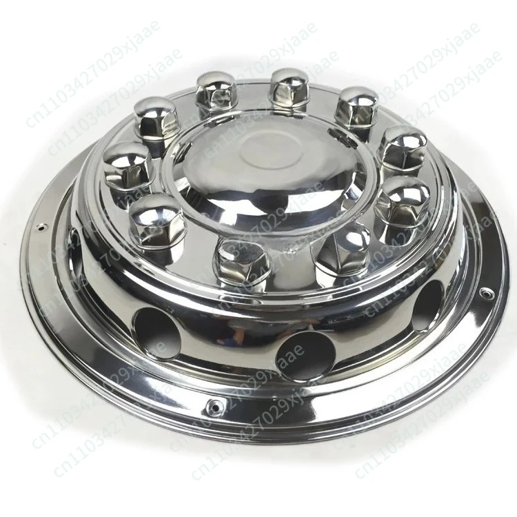 New 10 hole hubcap wheel cover 22.5 inch luxury all-inclusive bus van stainless steel modified car accessories