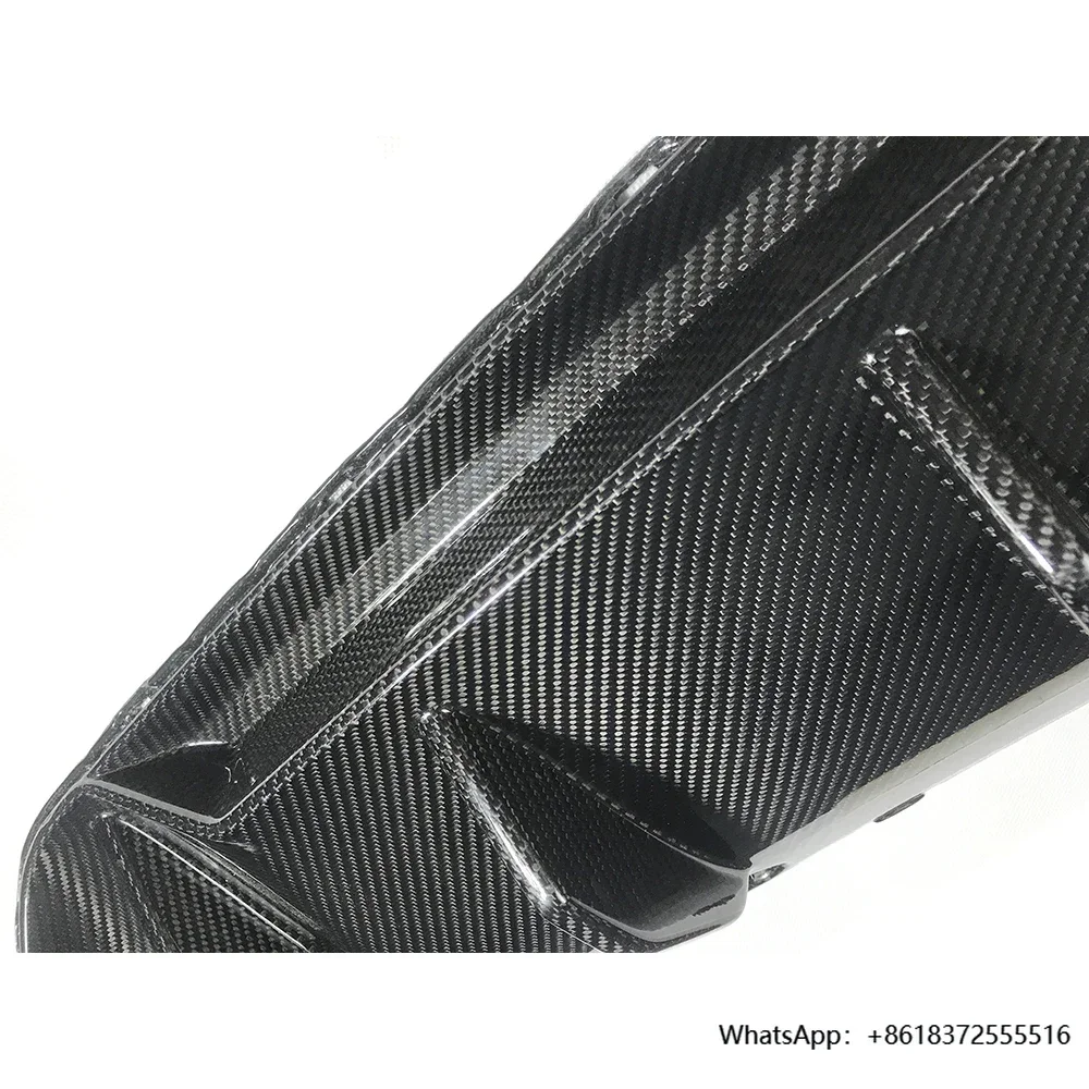 

X Carbon Fiber Rear Bumper Lip Diffuser Spoiler For 5 Series F90 M5 2017 2018 2019 Rear Bumper Guard Body Kits