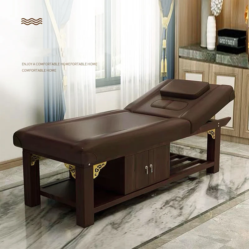 

Comfort Wooden Massage Bed Beauty Physiotherapy Knead Massage Bed Ear Cleaning Lettino Estetista Commercial Furniture YY50MB