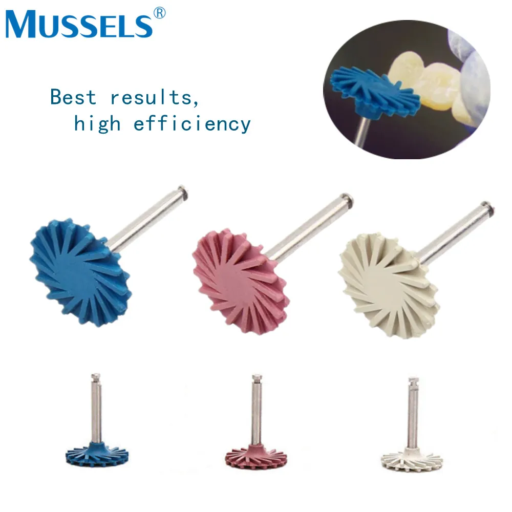 Dental Rubber Polisher Composite Resin Polishing Discs Wheel Diamond Burs RA Finishing Dentistry Spiral Flex Brush Kit Coarse