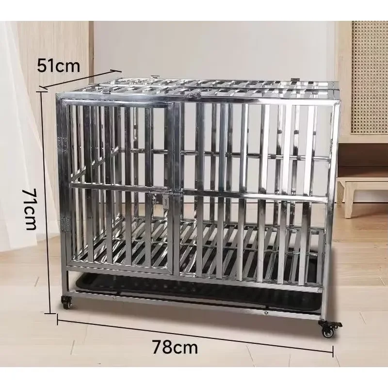 Modern Stainless Steel Pet Cage for Birds Dogs Small Animals Breathable Suitable for Veterinary Clinics