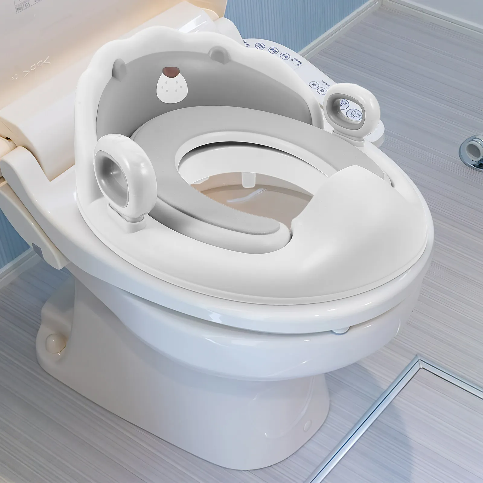 

Детское сиденье для унитаза для малышей, мальчиков и девочек, портативное, моющееся, универсальное, для приучения к туалету, из материалов PP и TPE, многоразовое, для ванной комнаты