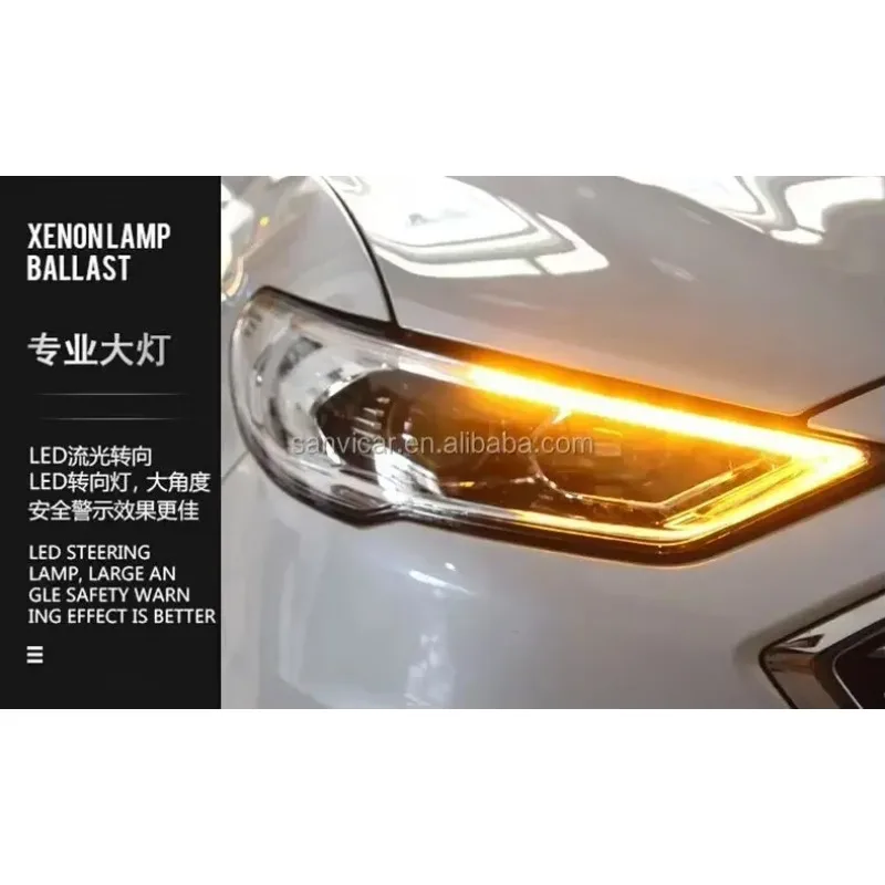 مجموعة مصابيح أمامية عالية السطوع لسيارة فورد مونديو 2017 مصباح ليد 12 فولت Hid زينون 6 أشهر الانصهار المصباح الخلفي المصباح الولايات المتحدة الأمريكية