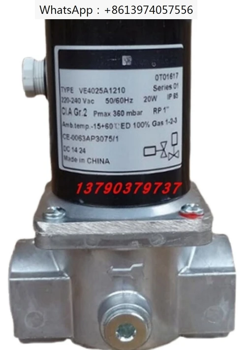 

VE4050A1200T solenoid valve kiln burner thread shut-off valve