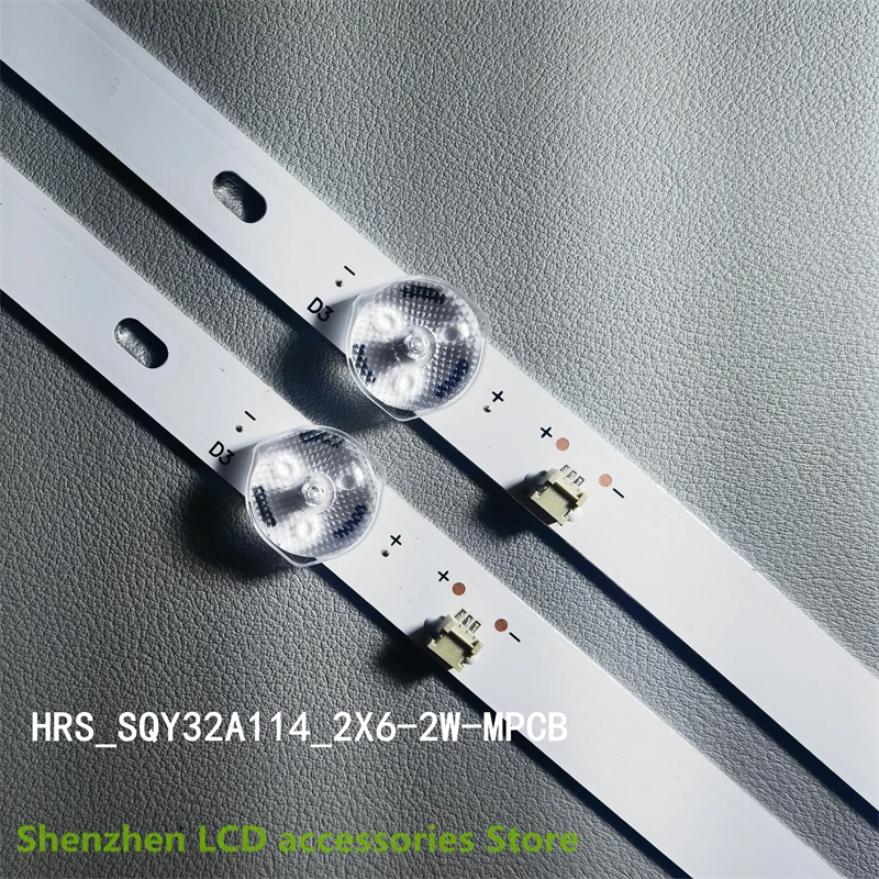 LED Backlight Strip For Hrs Sqy32a114 De 6 Leds Vios Vi 92464 Strisce LED 6 HRS_SQY32_2X6_2W_MCPCB, Nevir NVR-7703-32RD2-N 6LED