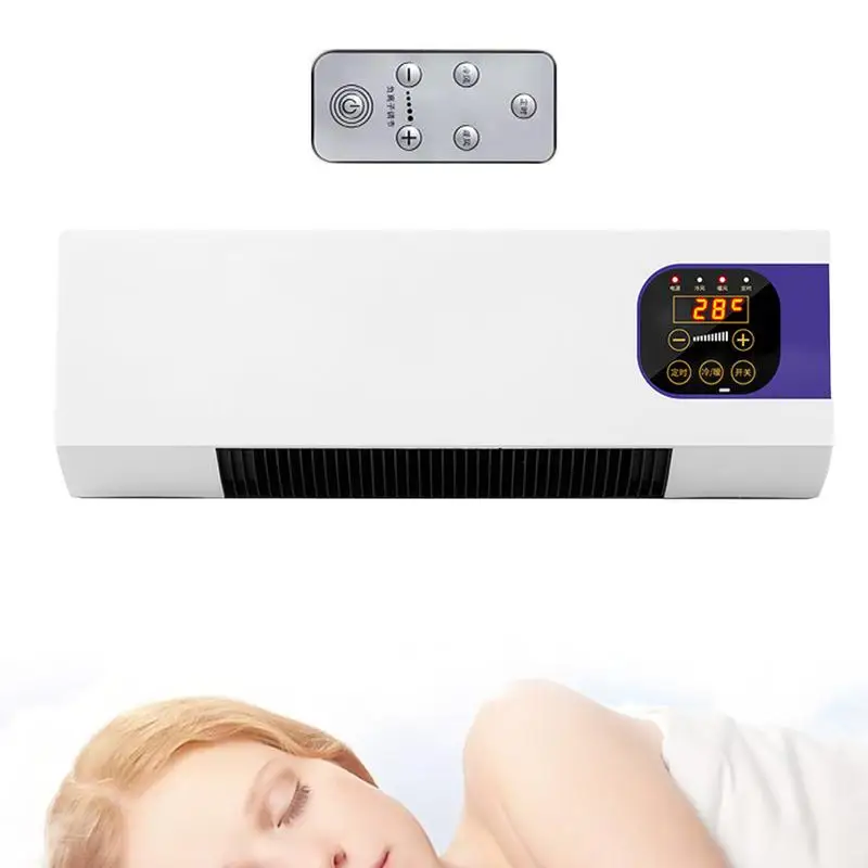 Mini Room Air Conditioners Cooling Heating 16-40 Degrees Adjustable With Timer Mute Touch Screen For Dormitory Bedroom Bathroom