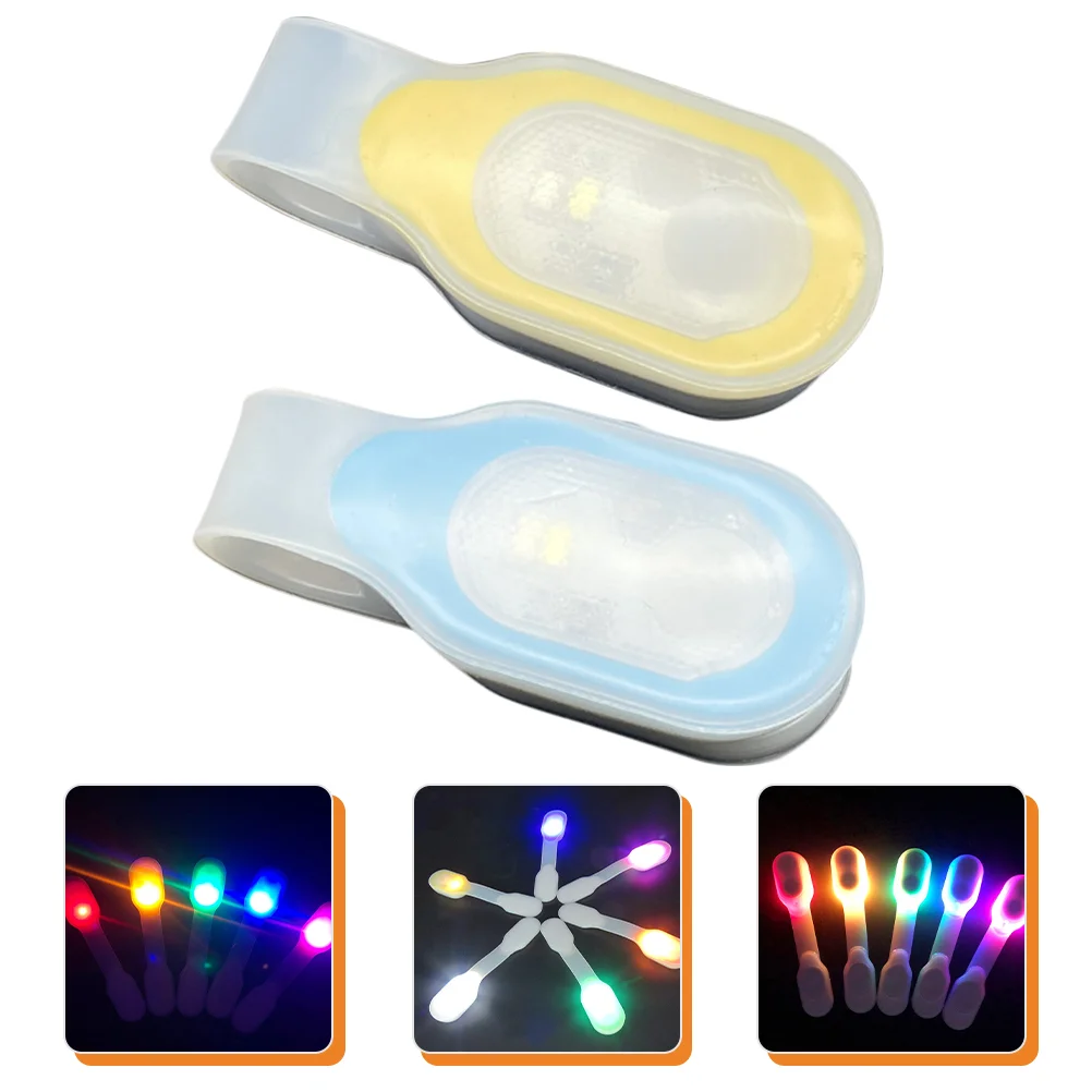 2 Pcs Hands-free Magnetic Light Mini Flashlights Outdoor Running Lamp LED Clip Nurse Sports