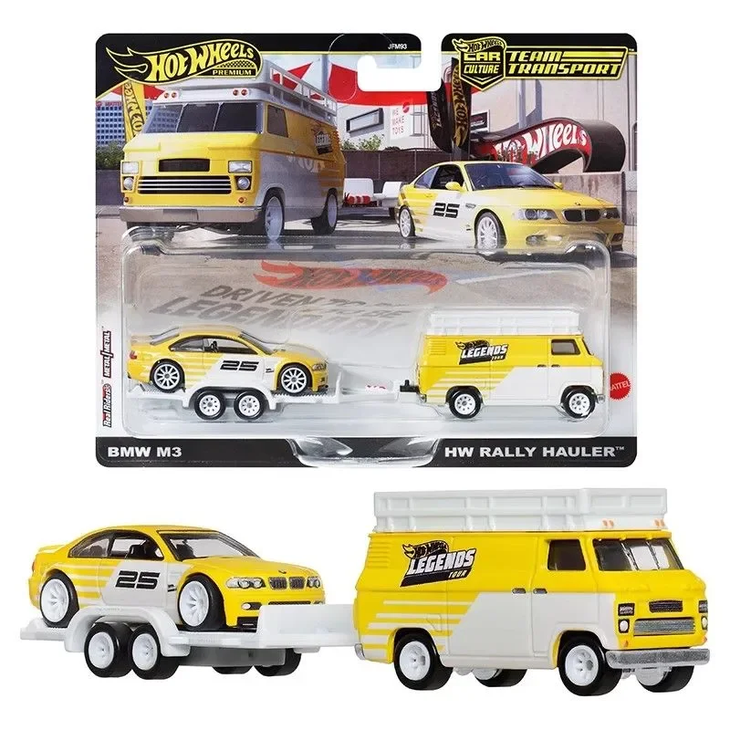 

In Stock Genuine Hot Wheels Legends Tour Team Transport 2025 M3 Hw Rally Hauler 1:64 Premium Diecast Car Model Boy Cool Gift