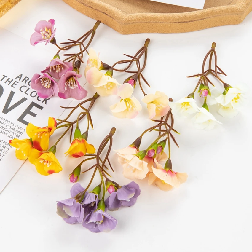 10 Stück künstliche Blumen Seidenrosenkranz Valentinstag Zuhause Zimmer Festival Outdoor Garten Hochzeit Dekor Diy Geschenkbox Sammelalbum