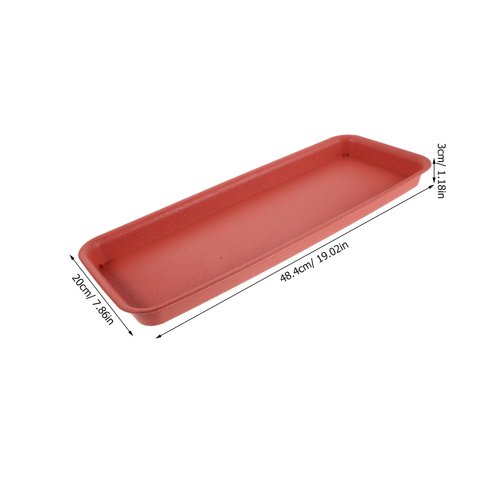 Plastic Rectangular Plant Pot Drip Tray 19x8 Inch Flower Pot Saucer Water Catcher Indoor Outdoor Garden Garden Plant Saucer Tray